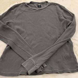 NSF Gray Long Sleeve Thermal Top